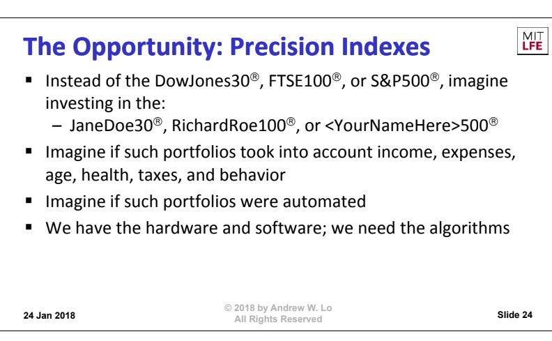 Andrew Lo Precision Index