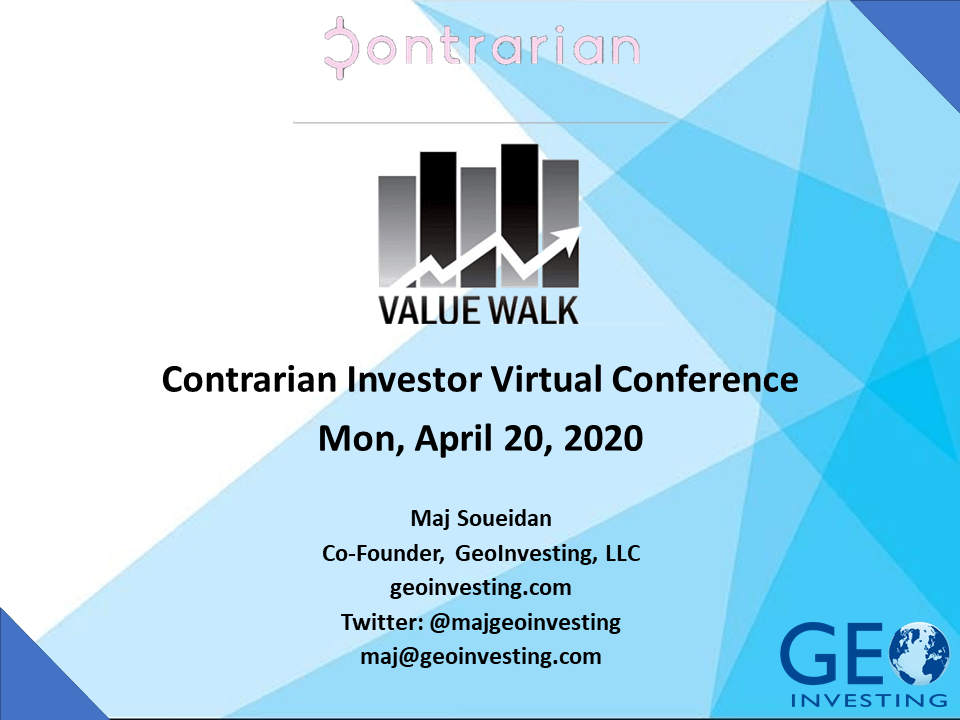 Maj Soueidan Presents Bullish Idea at Contrarian Investor Virtual Conference