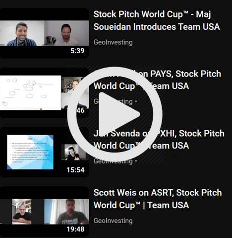 Stock Pitch World Cup™ – Team USA on PAYS, PXHI, ASRT [GeoWire Weekly No. 62]