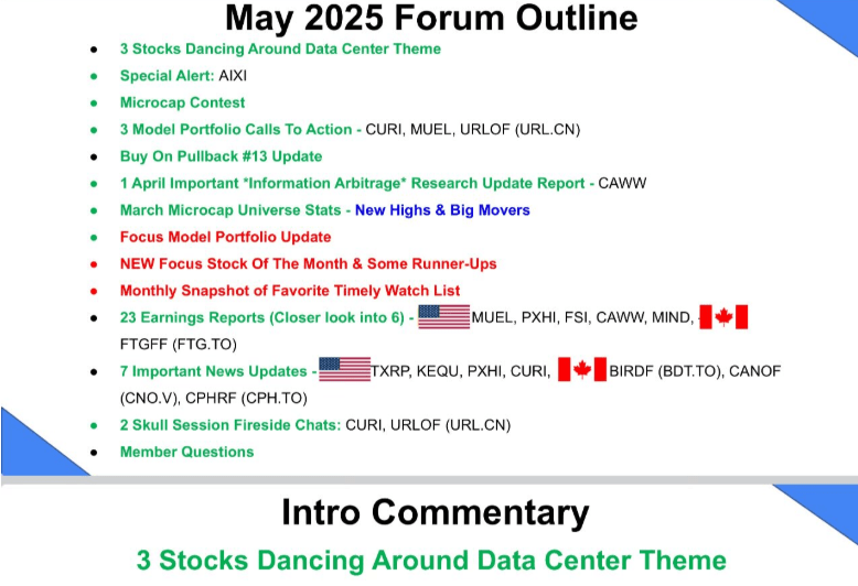 May 2025 OF Outline