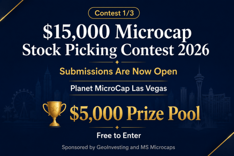 $15,000 Microcap Stock Picking Contest 2026 – Submissions Are Now Open [GeoWire Weekly No. 245]