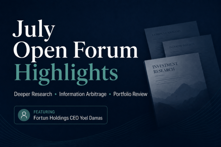 Conviction in One of Our Favorite Stocks Through a Deeper Dive Into Its Contracts With the Government; Open Forum Digs Into PPIH, BOF, CNVS [GeoWire Weekly No. 247]